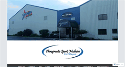 Desktop Screenshot of chirosportfortwayne.com